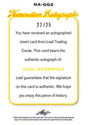 Gail Goodrich 2012 Leaf Numeration Autographs Signed Card #22/25