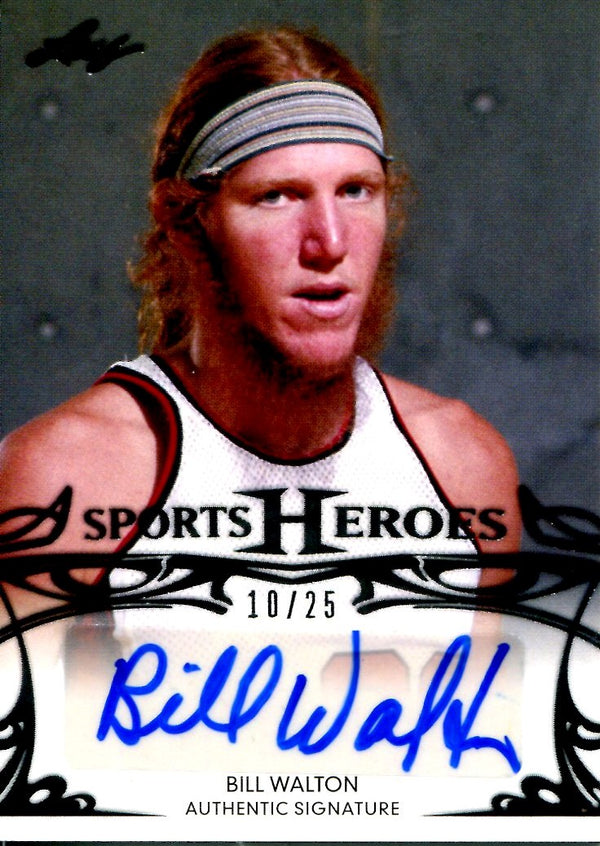 Bill Walton 2013 Leaf Sports Heroes Autographed Card #10/25