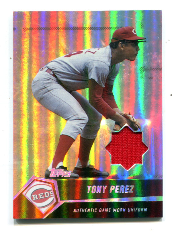 Tony Perez 2004 Topps Authentic Game Worn Uniform Card #TP /25