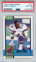 Emmitt Smith 1990 Topps Traded Card #27T (PSA NM-MT 8)