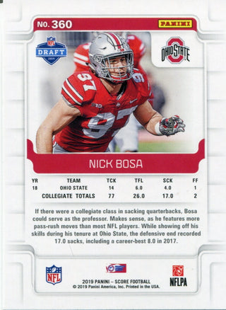 Nick Bosa 2019 Score Rookie Card