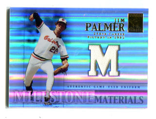 Jim Palmer 2002 Topps Milestone Materials #MJMJP Bat Card