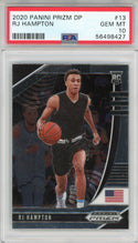 RJ Hampton 2020 Panini Prizm Draft Pick Rookie Card #13 (PSA)