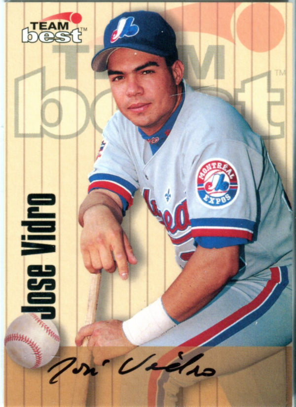 Jose Vidro 1996 Team Best Authentic Autographed Card