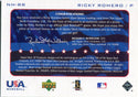 Ricky Romero 2004 Upper Deck SP USA Game Used Jersey Card