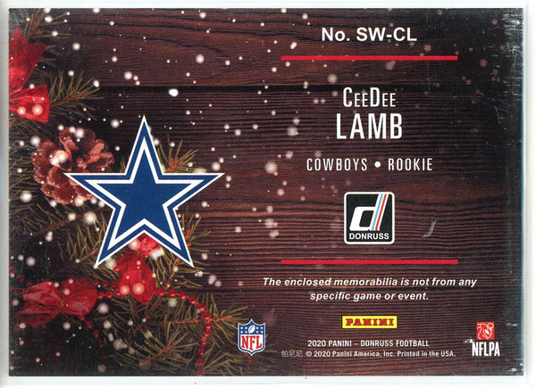 CeeDee Lamb  2020 Panini Donruss Rookie Sweaters Patch Card #SW-CL