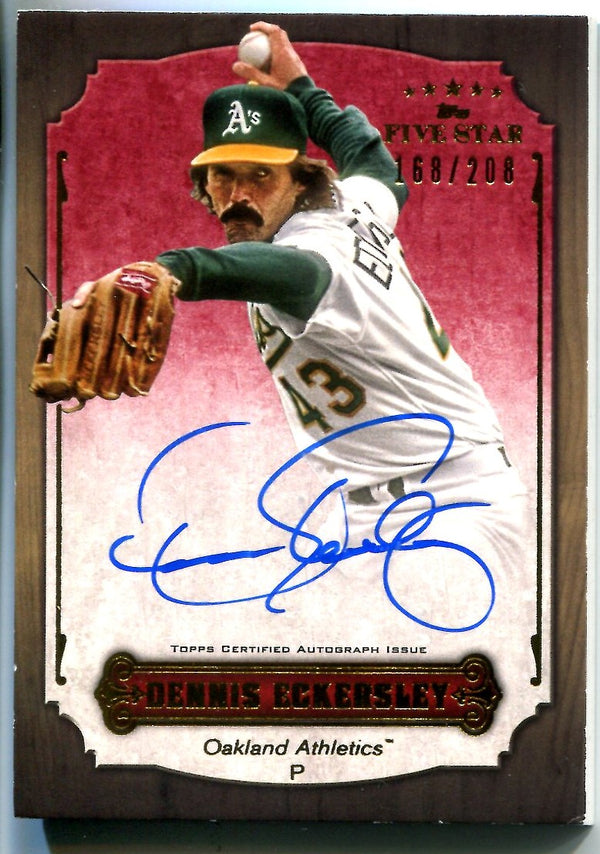 MLB Dennis Eckersley Signed Trading Cards, Collectible Dennis