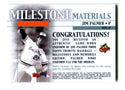 Jim Palmer 2002 Topps Milestone Materials #MJMJP Bat Card