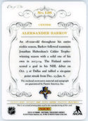 Aleksander Barkov Autographed 2013-14 Panini National Treasures Rookie Patch Plate Card #126