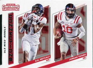 D.K. Metcalf & Jordan Ta'amu 2019 Contenders Draft Picks Rookie Card
