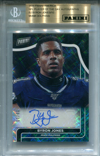 Byron Jones Autographed 2020 Panini NFL Player of the Day Card (BVG)