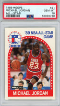 Michael Jordan 1989 Hoops All-Star Card #21 (PSA)