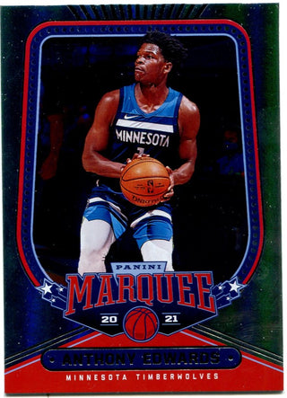 Anthony Edwards Panini Chronicles Marquee Rookie Card #254
