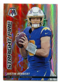 Justin Herbert 2021 Panini Mosaic Straight Fire #SF10 Card