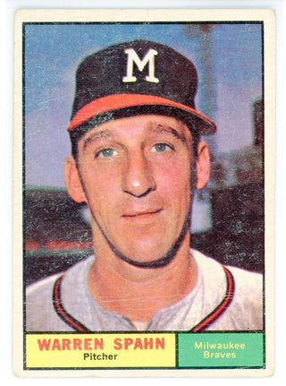 Warren Spahn 1961 Topps Card #200
