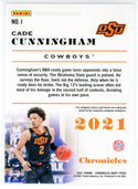 Cade Cunningham 2021-22 Panini Chronicles Donruss Draft Picks Rookie Card #1