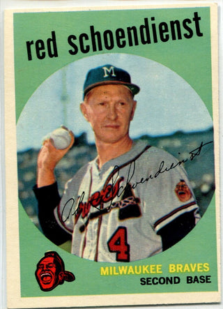 Red Schoendienst 1959 Topps Card #480