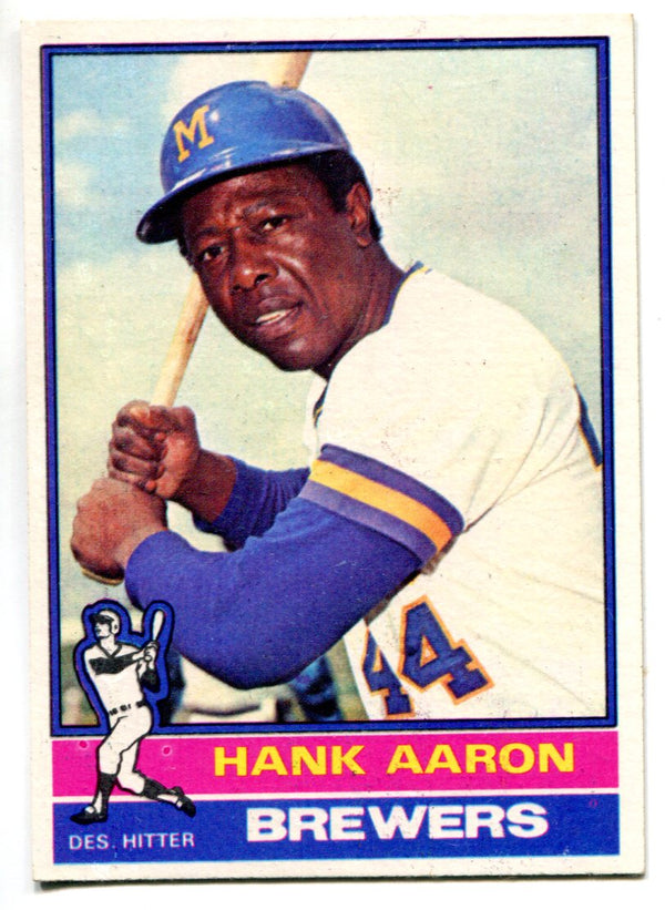 Hank Aaron 1976 Topps Card