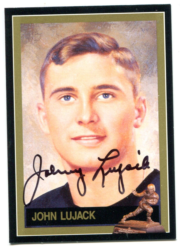 Johnny Lujack Autographed 8x10 Photo