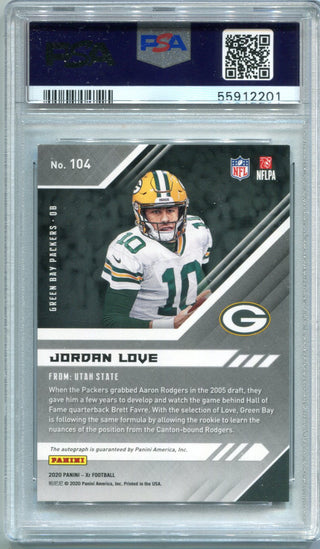 Jordan Love 2020 Panini XR #104 PSA Auto 10 /10 RC