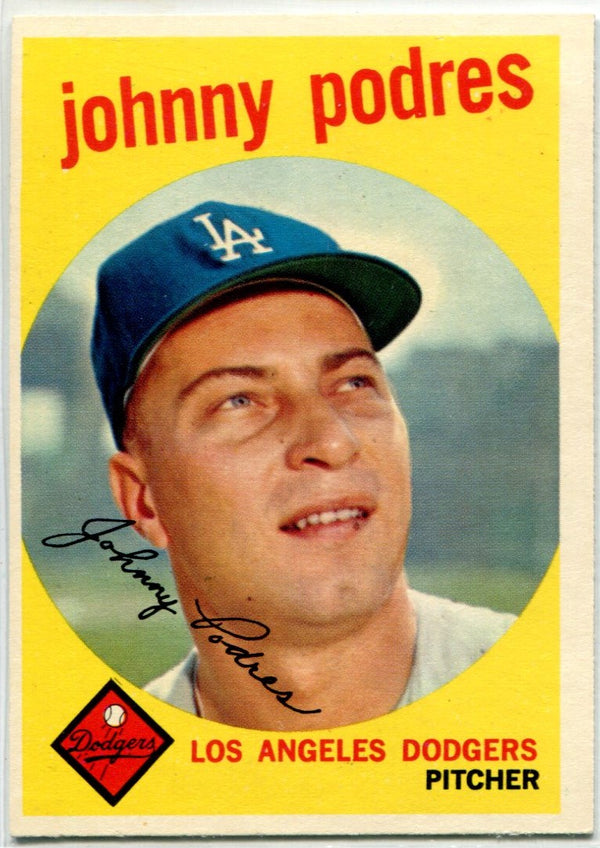 Johnny Podres 1959 Topps Card #495
