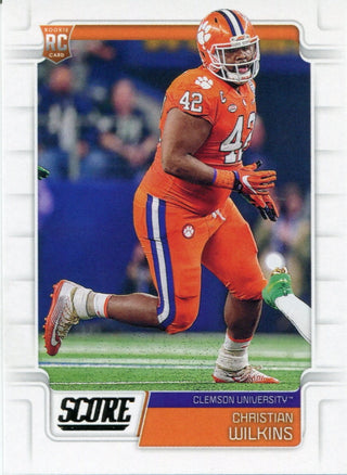 Christian Wilkins 2019 Score Rookie Card