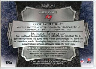 Mike Evans Autographed 2014 Bowman Stirling Rookie Patch Card #BSAR-ME
