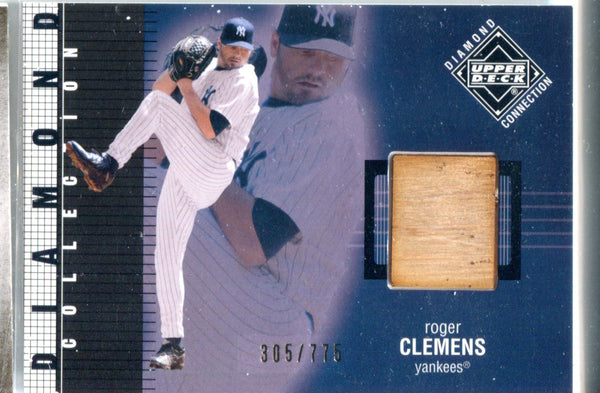 Roger Clemens 2002 Upper Deck Diamond Collection Game-Used Bat Unsigned Card #305/775