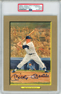 Mickey Mantle Autographed Perez Steele Great Moments Card (PSA)