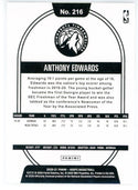 Anthony Edwards 2020-21 Panini NBA Hoops Rookie Card #216