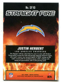 Justin Herbert 2021 Panini Mosaic Straight Fire #SF10 Card