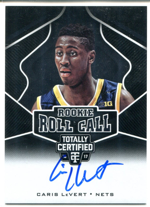 Caris LeVert Autographed 2016-17 Panini Totally Certified Rookie Roll Call Card #35