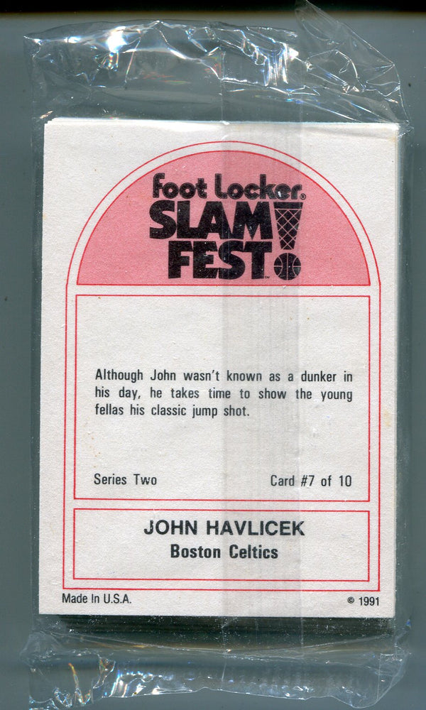1991 Foot Locker Slam Fest Limited Edition Trading Cards Unopened Pack