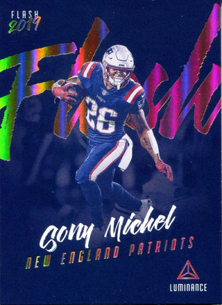 Sony MIchel 2019 Panini Luminance Flash Insert Card