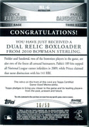 Prince Fielder and Pablo Sandoval 2010 Bowman Sterling Dual Relic Card 10/50