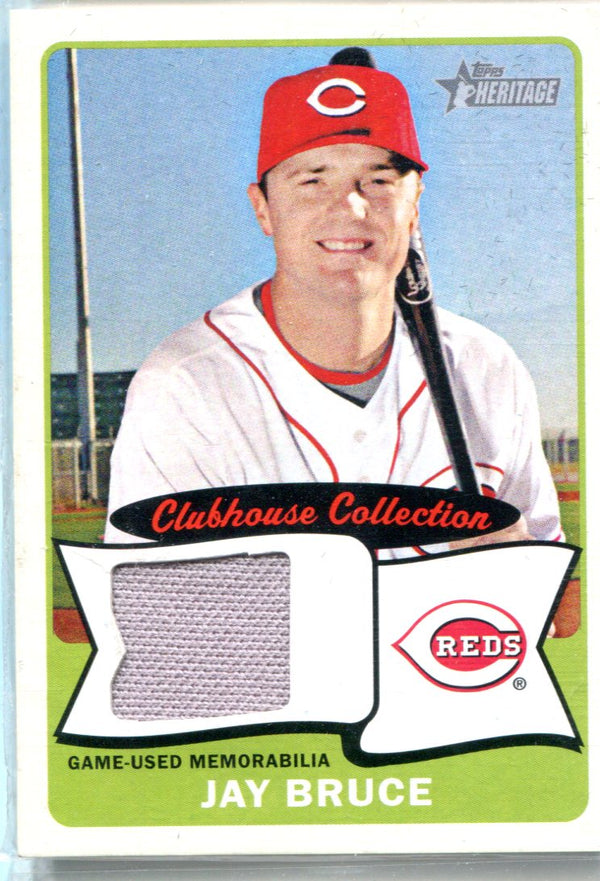 Jay Bruce 2014 Topps Heritage Clubhouse Collection Relic Unsigned Card