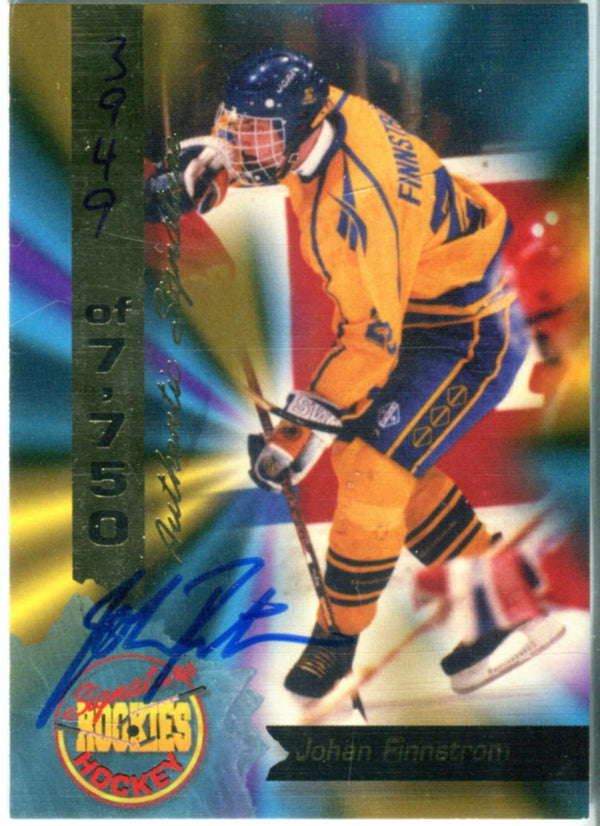 Johan Finnstrom 1994 Signature Rookies Autographed Card