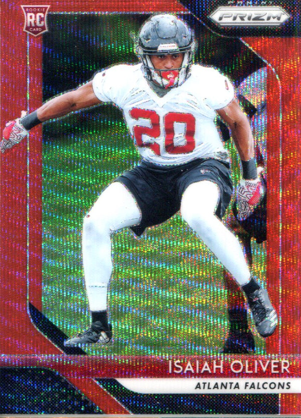 Isaiah Oliver 2018 Panini Prizm Red Wave Prizm Rookie Card