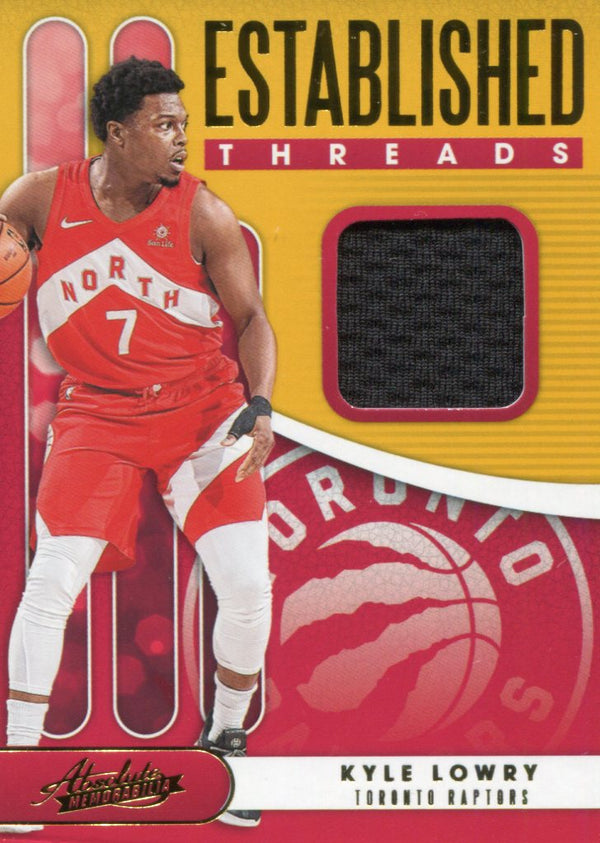 Kyle Lowry 2019 Absolute Memorabilia Established Threads Relic Card