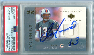 Dan Marino 2001 Upper Deck Game Gear (PSA GEM MT 10 Auto) Card