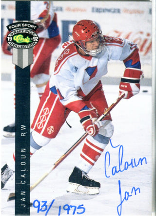 Jan Calhoun 1992 Classic Games Autographed Card