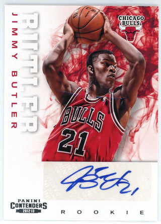 Jimmy Butler Autographed 2012-13Panini Contenders Rookie Card #254