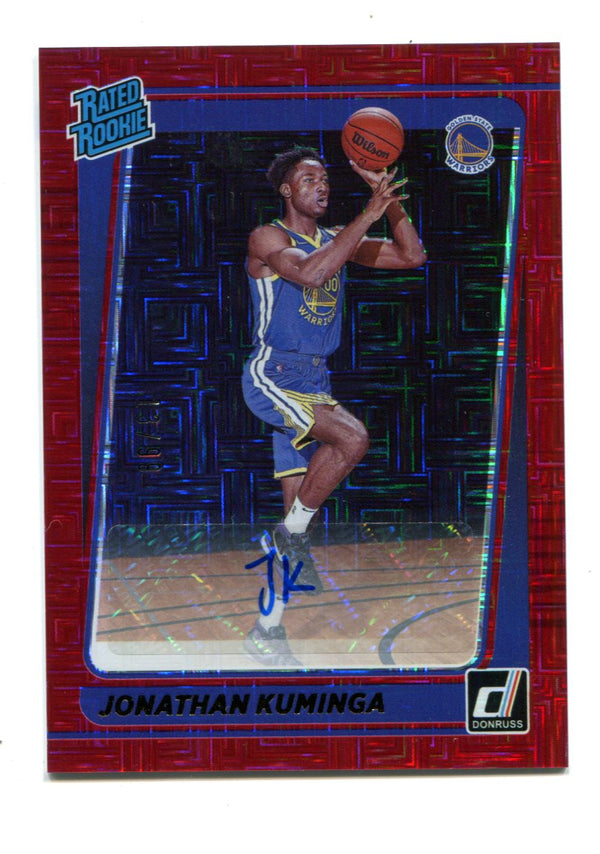 Jonathan Kuminga 2021-22 Donruss Rated Rookie Choice Signature  Card  13/99