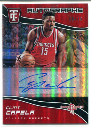 Clint Capela Autographed 2017-18 Panini Totally Certified Card