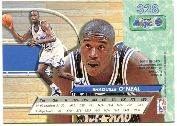 Shaquille O'Neal 1993 Fleer Rookie Card