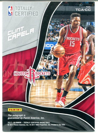 Clint Capela Autographed 2017-18 Panini Totally Certified Card