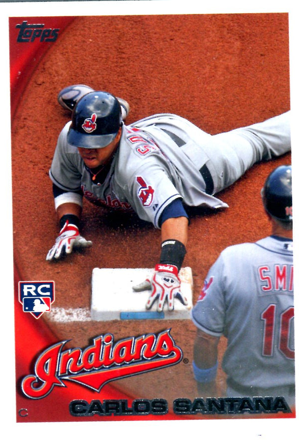 Carlos Santana 2010 Topps Rookie Card