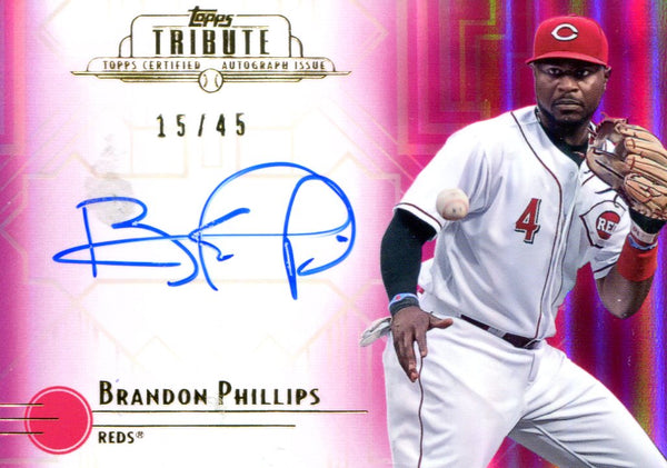 Brandon Phillips Autographed Topps Card #15/45