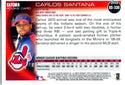 Carlos Santana 2010 Topps Rookie Card
