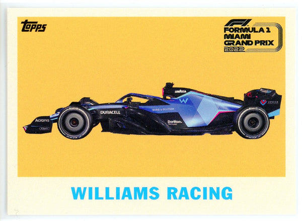 Williams Racing 2022 Topps Miami Grand Prix Card